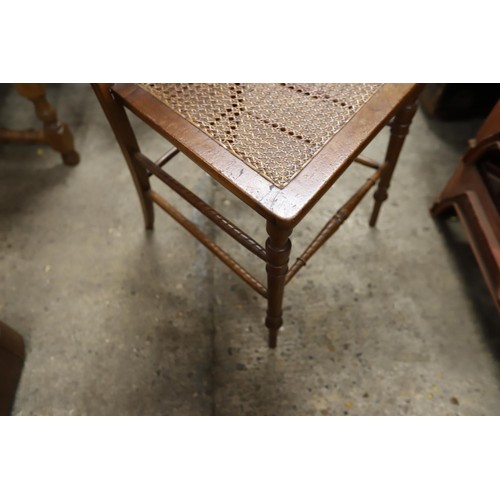 609 - Bergere chair & stool