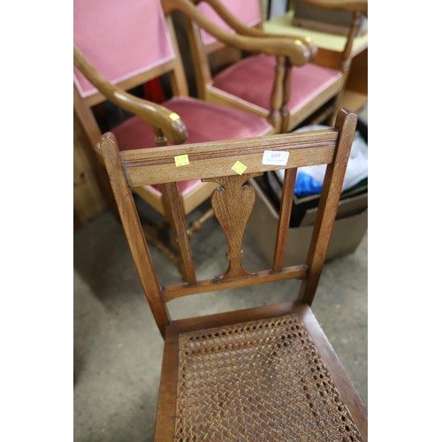 609 - Bergere chair & stool