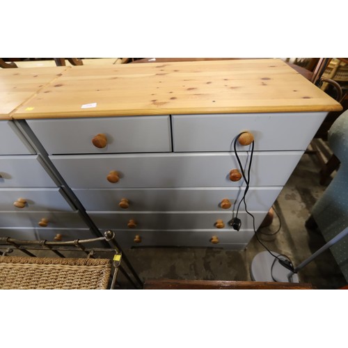 617 - Chest of drawers (pine) x 2 Af / damaged