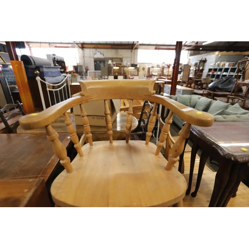 631 - Pine carver chair