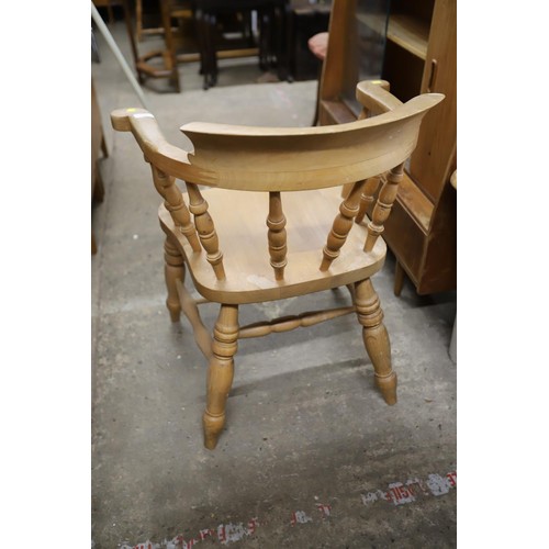 631 - Pine carver chair