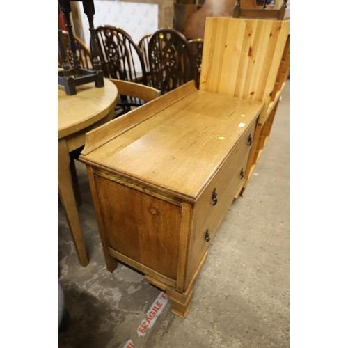 646 - Vintage oak chest of drawers, vgc, 1930's - w99.5cm, d46cm, h72.5cm