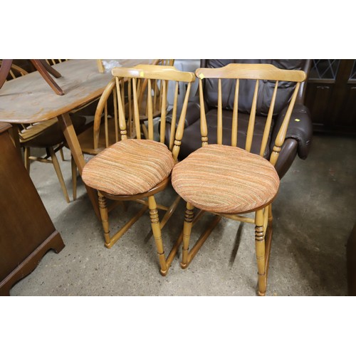 657 - 3 round seated kitchen chairs