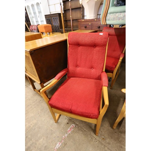 670 - Pair of cintique chairs