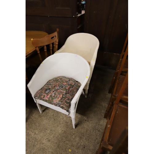 691 - 2 x lloyd loom style chairs