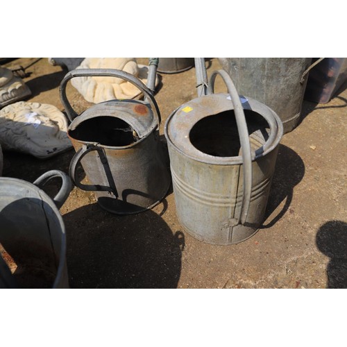 47 - Pair of galvanised watering cans