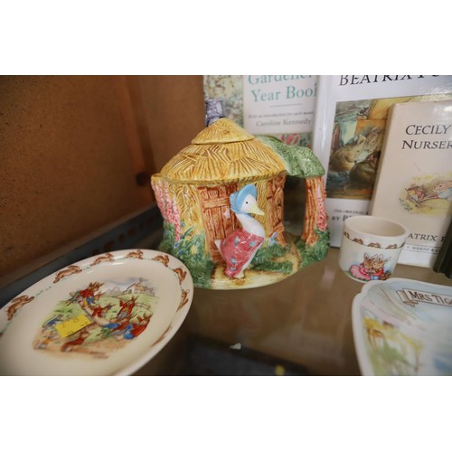 504 - Beatrix Potter pottery, books & Border Fine Arts