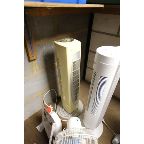 170 - 2 fan heaters & small fan with user guide - warranted until 12 noon Tuesday following the above sale