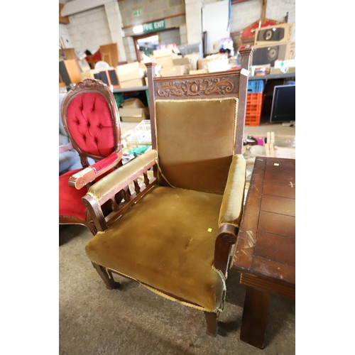 607 - 2 x antique chairs