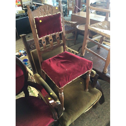 607 - 2 x antique chairs