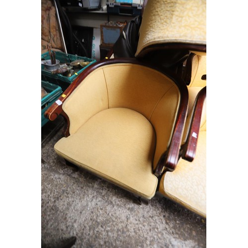 104 - yellow tub chair