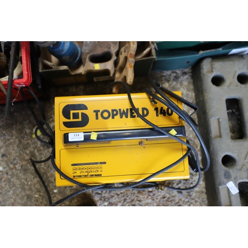 114 - Top Weld 140 welder - to be rewired by a qualified electrician