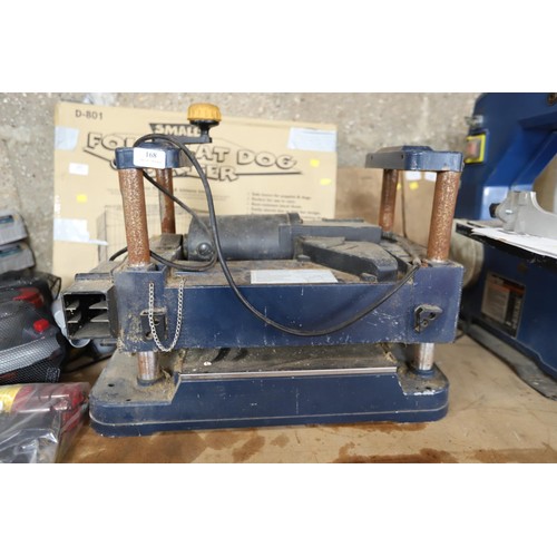 168 - MacAllister planer thicknesser - warranted until 12 noon Tuesday following the above sale