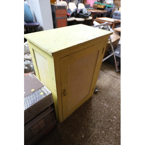 230 - Large vintage painted pine cupboard