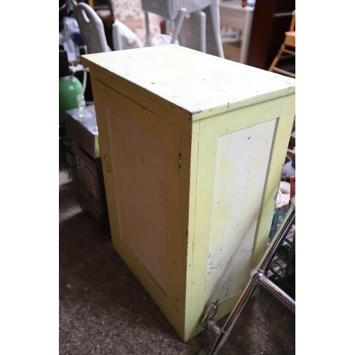 230 - Large vintage painted pine cupboard