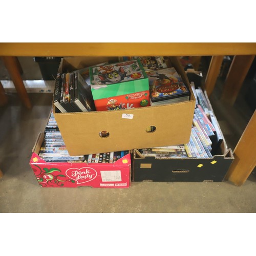 316 - 3 boxes of DVD's