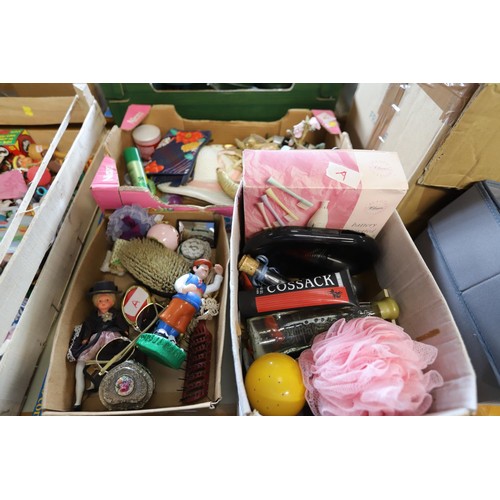 322 - 3 boxes, incl battery toothbrush, bath sets, etc