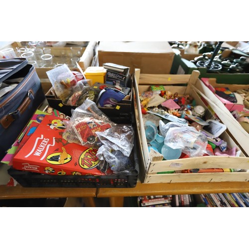 323 - 3 boxes of various collectable toys/games