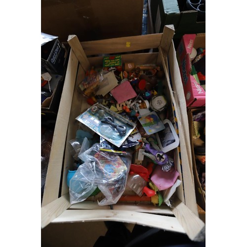 323 - 3 boxes of various collectable toys/games