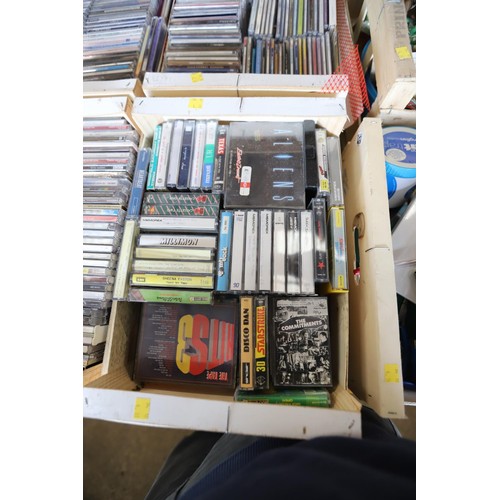 336 - 6 small crates of CD's & cassettes