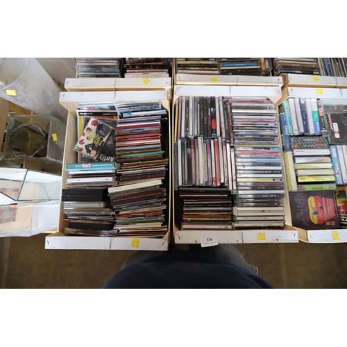 336 - 6 small crates of CD's & cassettes