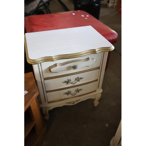 598 - 2 French bedside cabinets