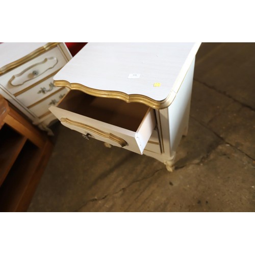 598 - 2 French bedside cabinets