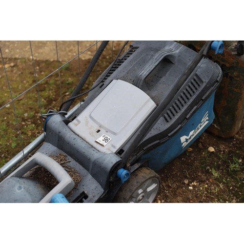 56 - Mcallister lawnmower - to be rewired by a qualified electrician