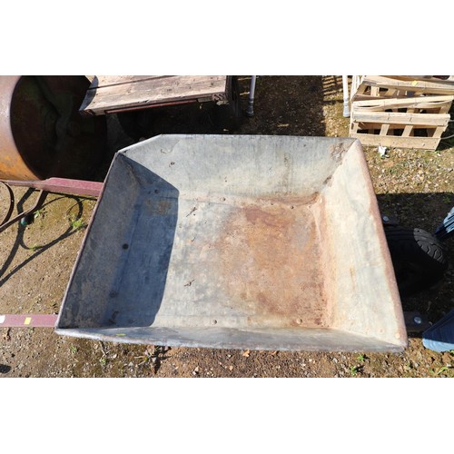 4 - vintage metal wheelbarrow