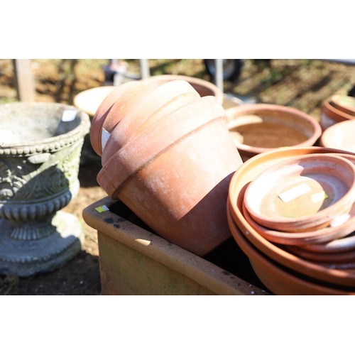 64 - Terracotta pots & planter