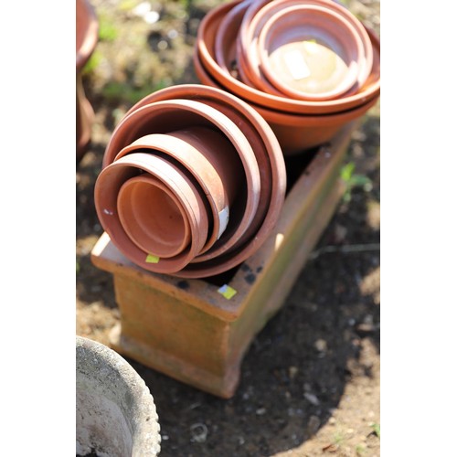 64 - Terracotta pots & planter