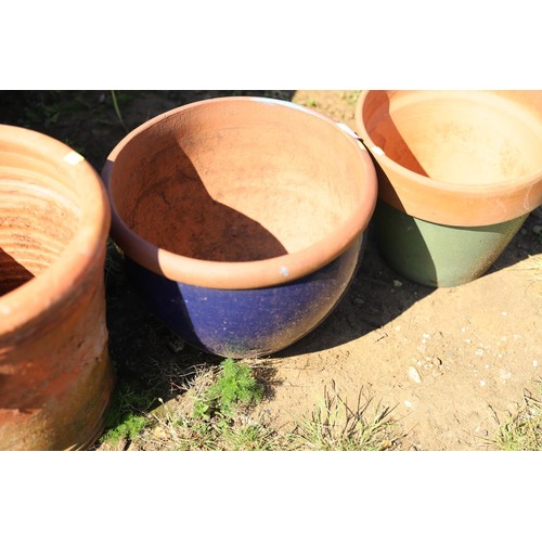 71 - 3 terracotta large pots