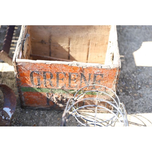 101 - Wooden Greene King crate