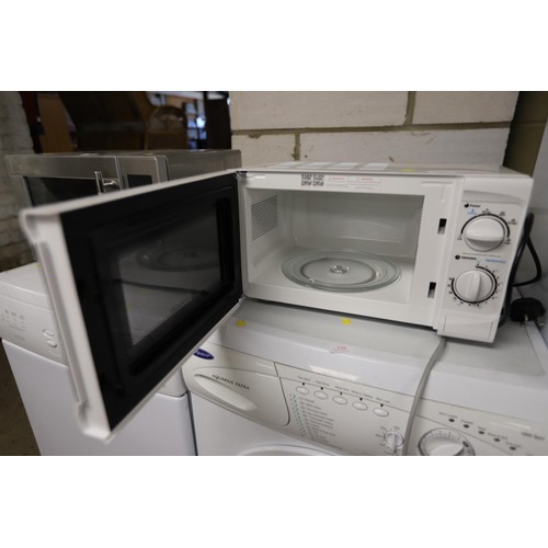 119 - Cookworks microwave - warranted until 12 noon Tuesday following the above sale