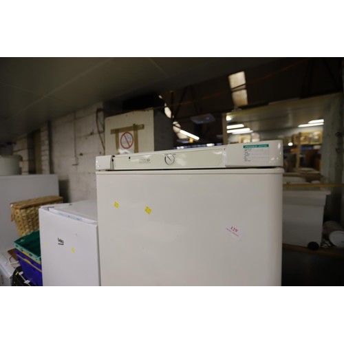 129 - Fridge freezer - warranted until 12 noon Tuesday following the above sale