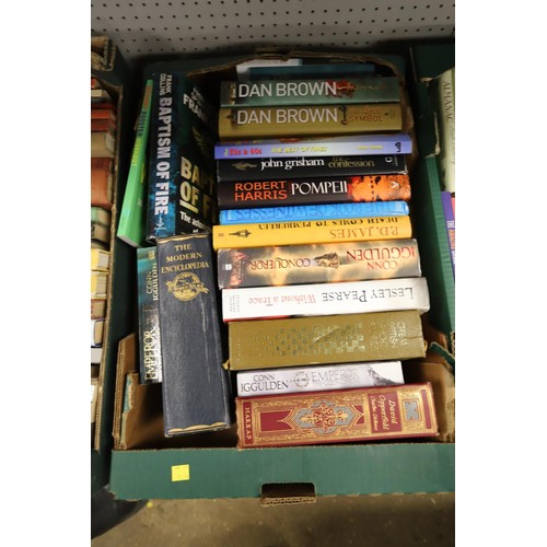 256 - 8 boxes of various books