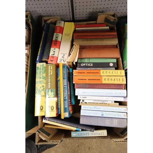 256 - 8 boxes of various books