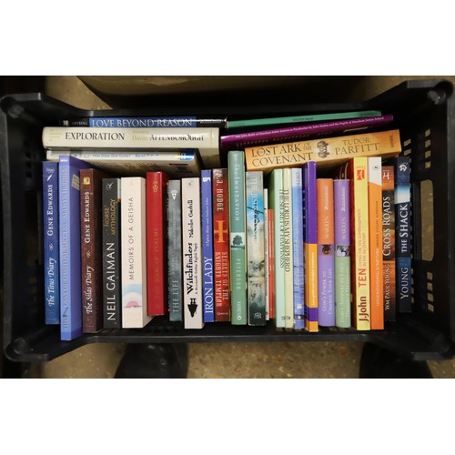 256 - 8 boxes of various books