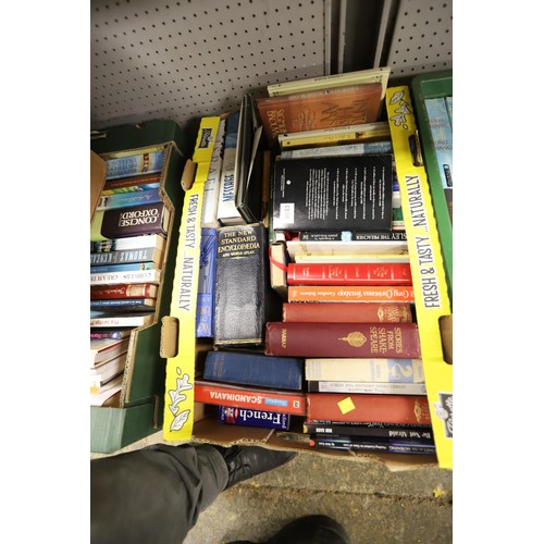 258 - 8 boxes of various books