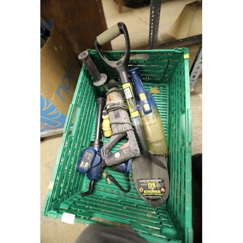 273 - Ryobi 18v tools & drill 110v & spade (small)