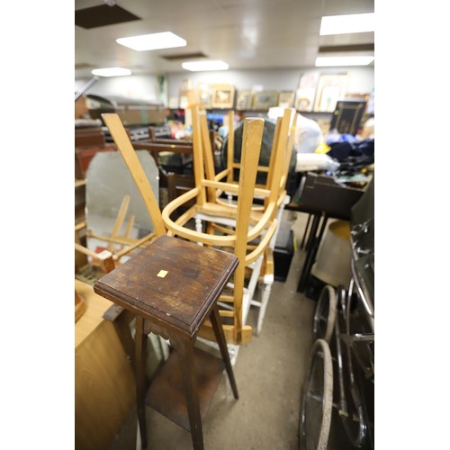 341 - Qty of various chairs, plant stand, mirrors, etc