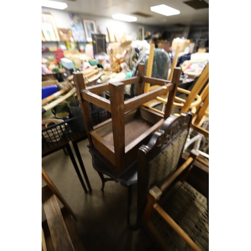 341 - Qty of various chairs, plant stand, mirrors, etc