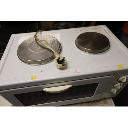 344 - Russell Hobbs table top oven - warranted until 12 noon Tuesday following the above sale