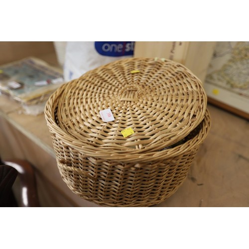 388 - Sewing basket & contents