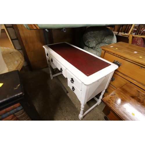 657 - Painted 5 drawer desk