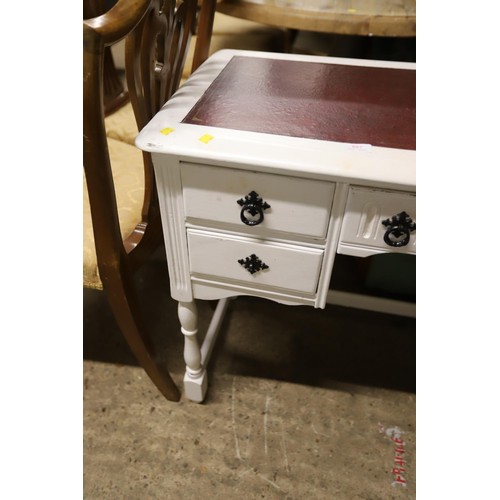 657 - Painted 5 drawer desk