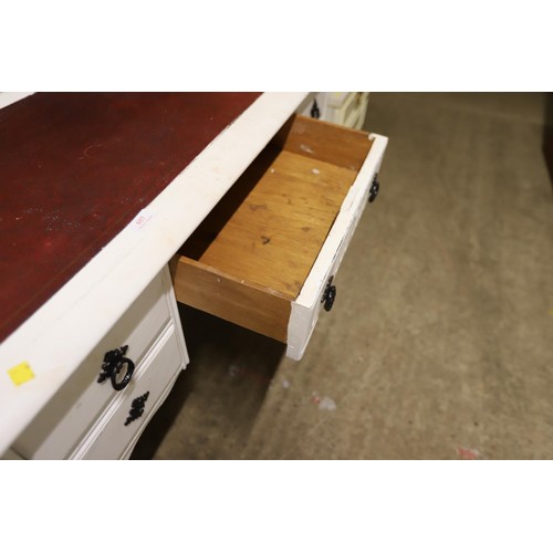 657 - Painted 5 drawer desk