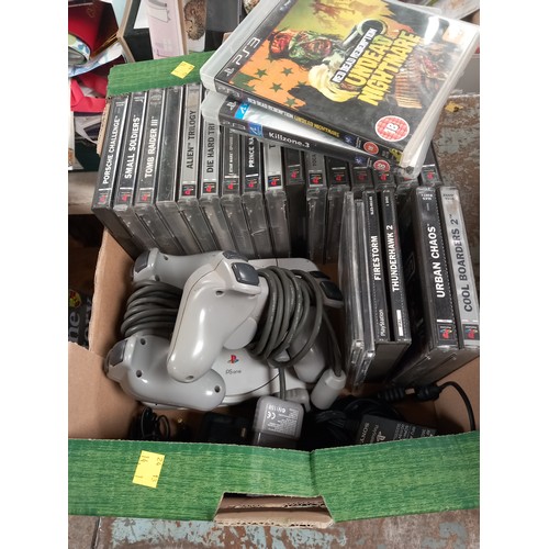 280 - Playstation 1 & games - spares or repairs