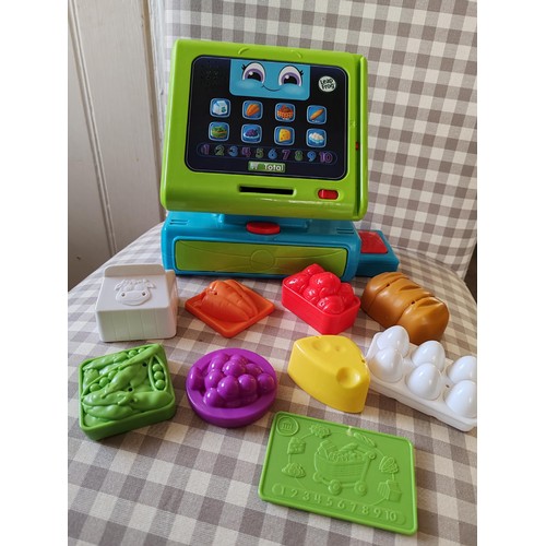 297 - Leap Frog activity picnic basket & till - all working with all pieces, 2 Orchard Toy games, Mr Potat... 