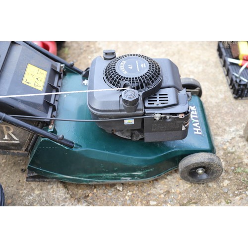 74 - Hayter Harrier 41 roller mower with blade brake c/w grass collector